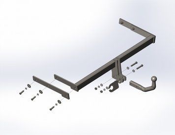 Фаркоп на NISSAN TIIDA 2004-2014 100865 фото