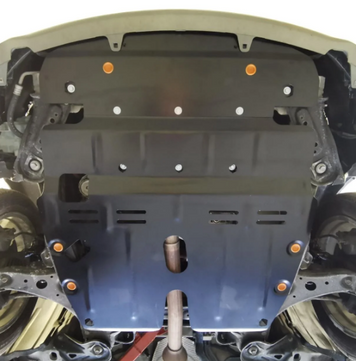 Захист двигуна Lexus ES VII (XZ10) (2018-2025) поверх пластику /V: крім 3.5L/ на радіатор, двигун, КПП - 2.0 мм. 100941 фото