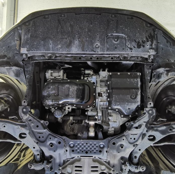 Захист двигуна Mazda CX-9 I (2006-2016) закладні /V: всі/ на двигун і КПП - 2.0 мм. 101052 фото