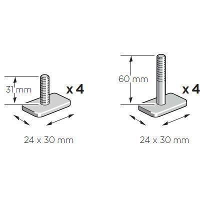 Т-адаптер Thule SnowPack T-track Adapter 889600 (TH 889600) TH 889600 фото