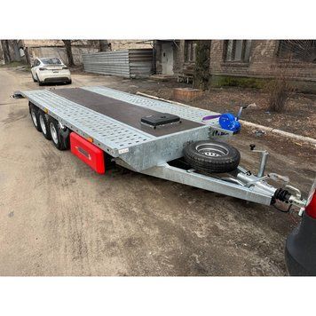 Причіп для перевезення авто, Евакуатор 3 вісі! 6000х2100 2700кг (Транспортер Авто А76016) TransporterA76016 фото