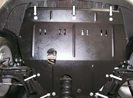 Захист двигуна Seat Cordoba II (6L) (2002-2009) /V: всі/ на двигун і КПП - 2.0 мм. 101553 фото