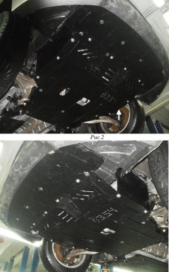 Захист двигуна Hyundai i40 (2011-2019) /V: всі/ на двигун і КПП - 2.0 мм. 100638 фото