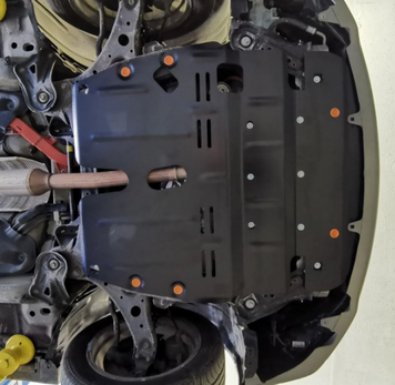 Захист двигуна Lexus ES VII (XZ10) (2018-2025) замість пластику /V: крім 3.5L/ на радіатор, двигун, КПП - 2.0 мм. 100939 фото