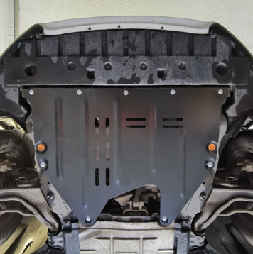 Захист двигуна Ford Fusion II (2012-2020) Америка /V: крім 2.7L/ на двигун і КПП - 2.0 мм. 100464 фото