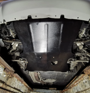 Захист двигуна BMW 3 Series F30/F31/F34/F35 (2012-2019) 4WD, поверх пластику /V: всі/ на радіатор і двигун - 2.0 мм. 100089 фото