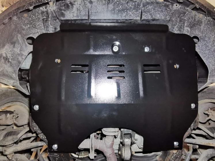 Захист двигуна Ford Fusion II (2012-2020) Америка /V: крім 2.7L/ на двигун і КПП - 2.0 мм. 100464 фото