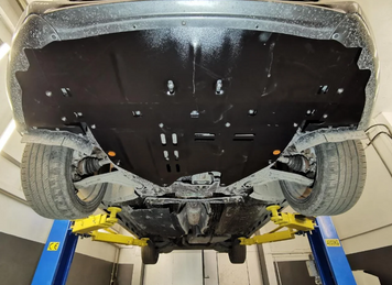 Захист двигуна Ford Fusion II (2012-2020) Америка /V: крім 2.7L/ на радіатор, двигун, КПП - 2.0 мм. 100465 фото