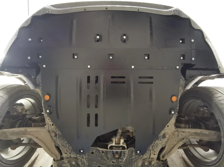 Захист двигуна Ford Fusion II (2012-2020) Америка /V: крім 2.7L/ на радіатор, двигун, КПП - 2.0 мм. 100465 фото