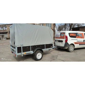 Причіп оцинкований Оптима 2500х1250 з високим тентом 1500мм 1598791690 фото