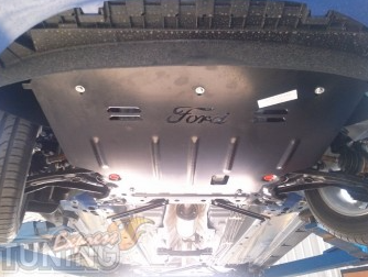 Захист двигуна Ford Fiesta VI (2008-2019) /V: крім 1.0L/ на двигун і КПП - 2.0 мм. 100444 фото